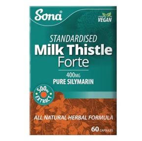Sona Milk Thistle Forte - Liver and Digestive Support 60 Capsules Sona Milk Thistle Forte - Liver and Digestive Support 60 Capsules
