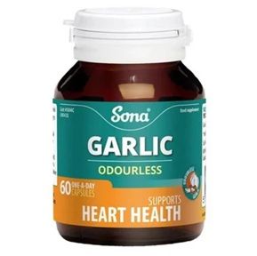 Sona Garlic Odourless Oil 60 Capsules Sona Garlic Odourless Oil 60 Capsules