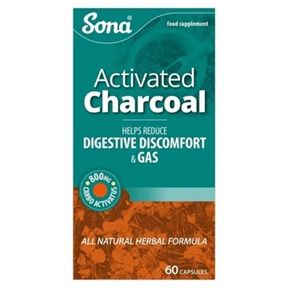 Sona Activated Charcoal - 60 Capsules Sona Activated Charcoal - 60 Capsules