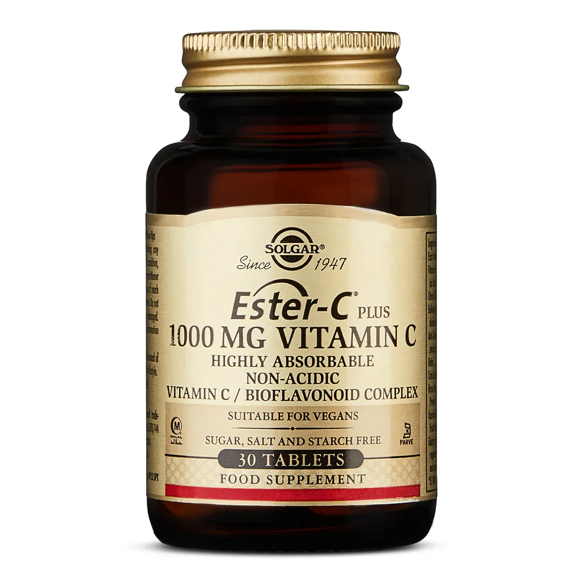 Solgar Ester-C Plus 1000 mg Vitamin C 30 Tablets