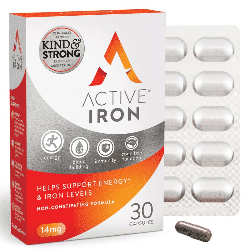 Active Iron 14mg 30 Capsules Active Iron 14mg 30 Capsules