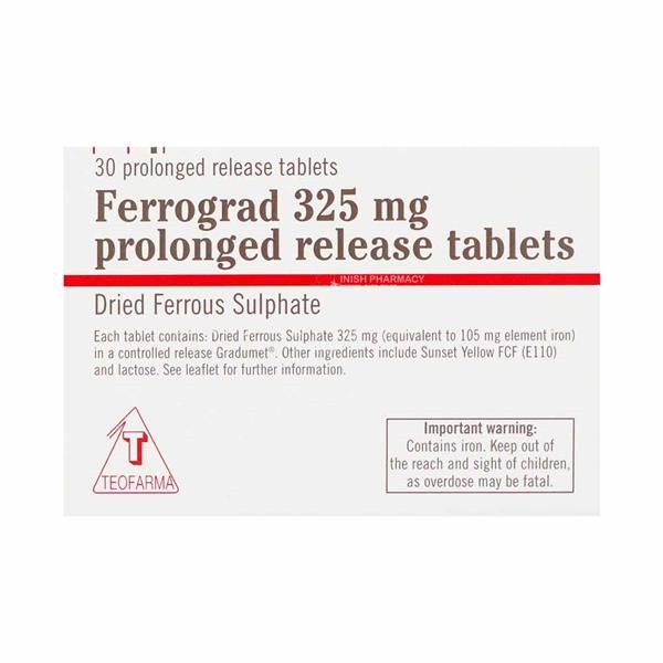 Ferrograd 325mg Prolonged Release Tablets 30 Pack Ferrograd 325mg Prolonged Release Tablets 30 Pack