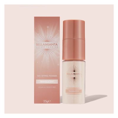 Bellamianta Tan Setting Powder 25g bottle and box
