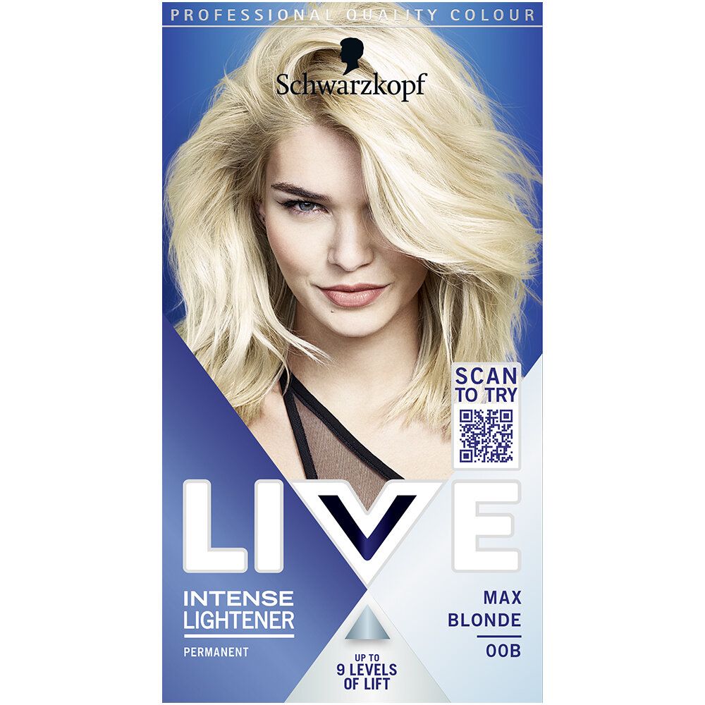 Schwarzkopf Live Max Blonde 00B Schwarzkopf Live Intense Lightener Max Blonde 00B