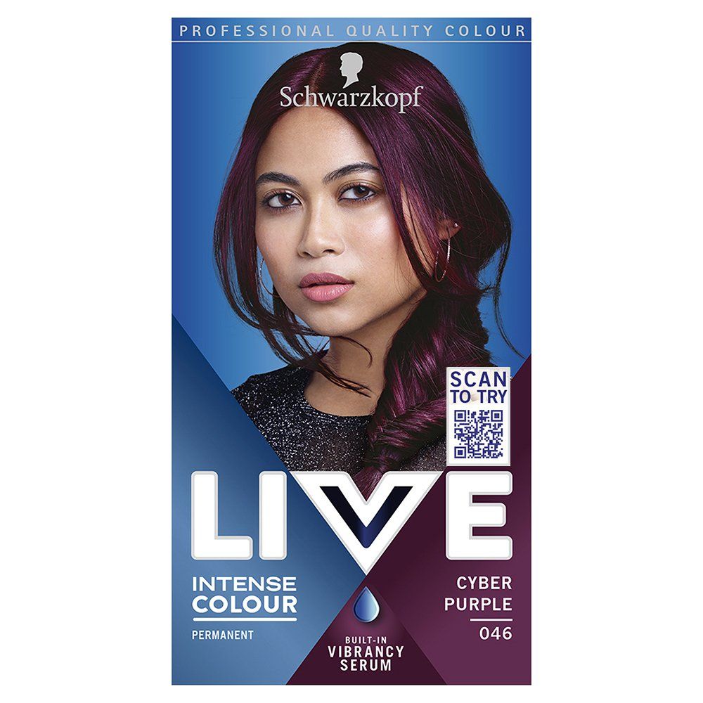 Schwarzkopf Live Intense Colour Cyber Purple 46 Schwarzkopf Live Intense Colour Cyber Purple 46