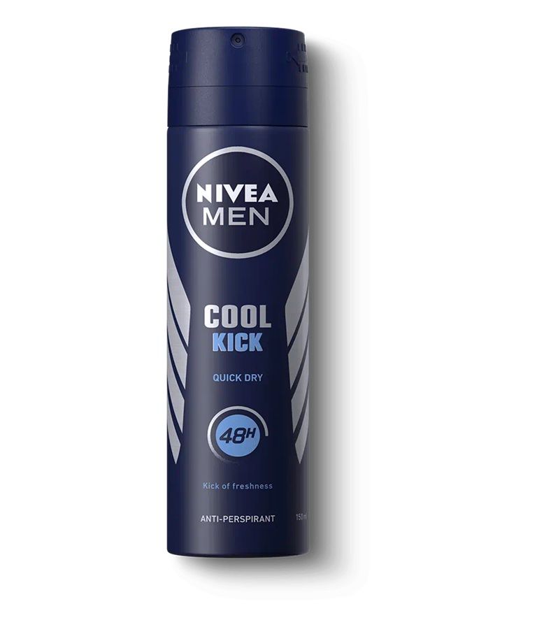 Nivea Men Cool Kick Quick Dry Anti-Perspirant Spray 150ml Nivea Men Cool Kick Quick Dry Anti-Perspirant Spray 150ml