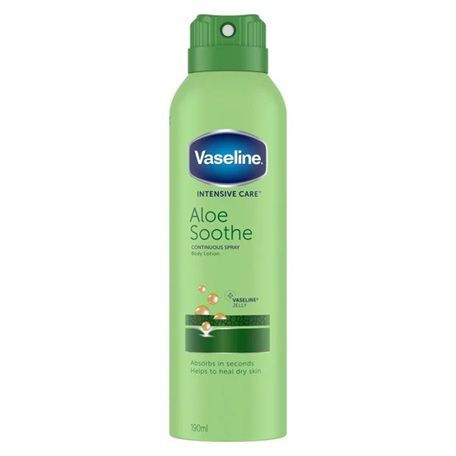 Vaseline Spray & Go Body Moisturiser Aloe Soothe 190ml Vaseline Spray & Go Body Moisturiser Aloe Soothe 190ml