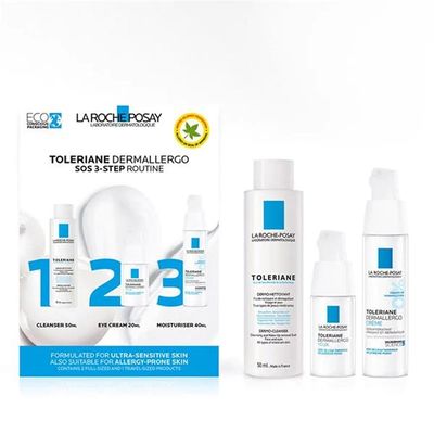 La Roche-Posay Toleriane Dermallergo SOS 3-Step Routine La Roche-Posay Toleriane Dermallergo SOS 3-Step Routine