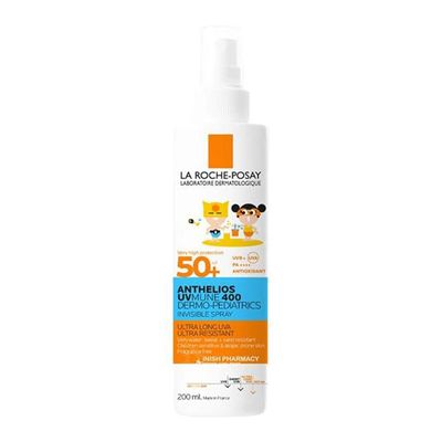 La Roche-Posay Anthelios UVMUNE 400 Dermo-Paediatrics Invisible Spray SPF50+ 200ml La Roche-Posay Anthelios UVMUNE 400 Dermo-Paediatrics Invisible Spray SPF50+ 200ml
