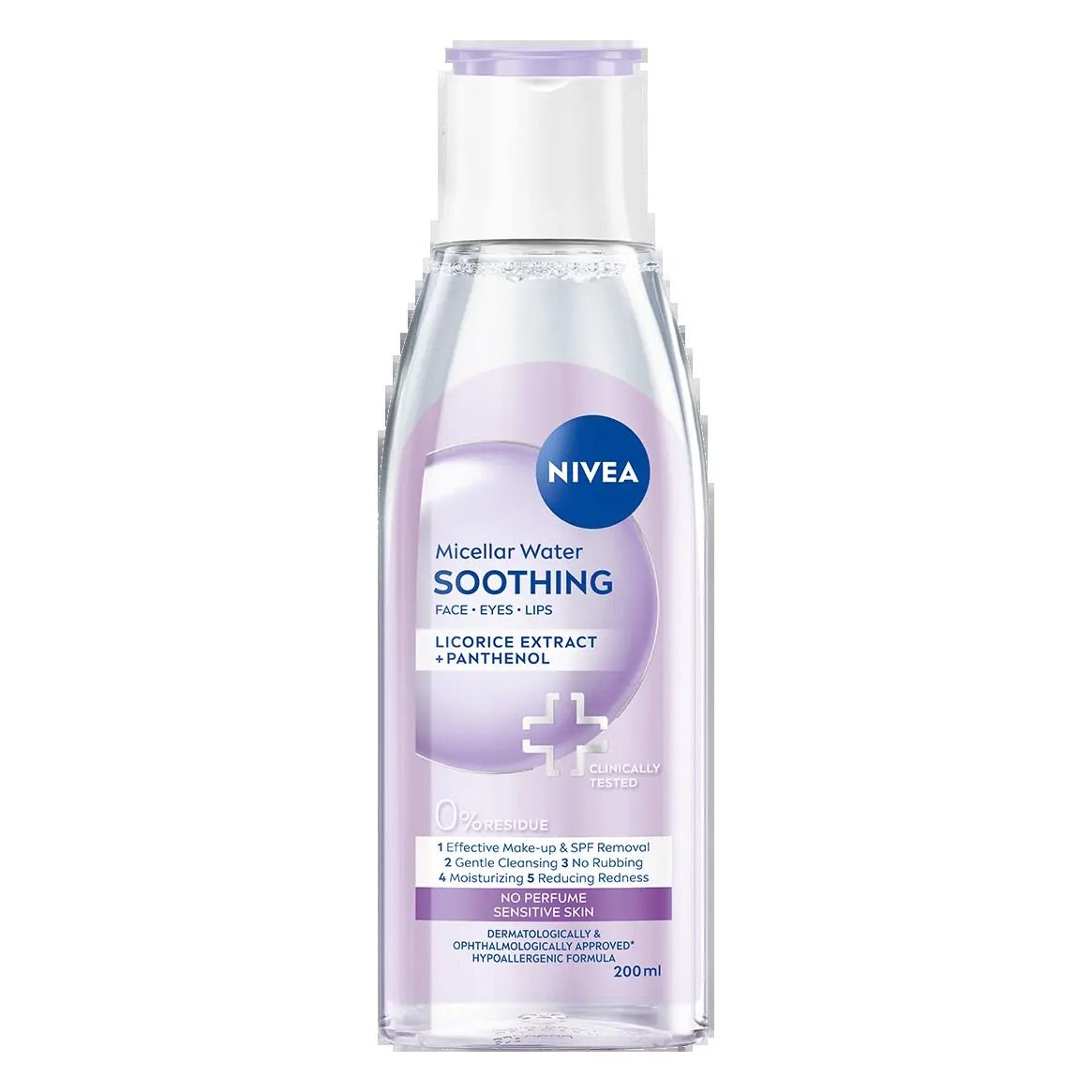 Nivea Micellar Water Soothing 200ml Nivea Soothing micellar water for sensitive skin, 200ml bottle
