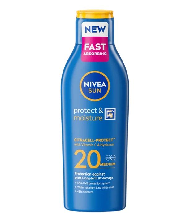 Nivea Sun Protect & Moisture Lotion Sun Cream SPF20 200ml Nivea Sun Protect & Moisture Lotion Sun Cream SPF20 200ml