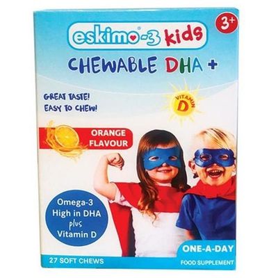 Eskimo-3 Kids Chewable DHA+ 27 Chewables Eskimo-3 Kids Chewable DHA+ 27 Chewables
