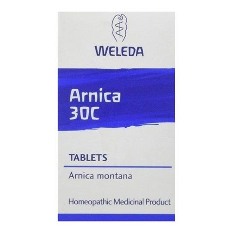 Arnica 30C Tablets Weleda Arnica 30C homeopathic tablets box
