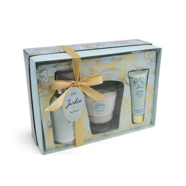 Jardin Pear & Freesia Candle and Handcream Tube & Pump Gift Set Jardin Pear & Freesia Candle and Handcream Tube & Pump Gift Set