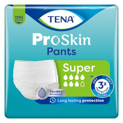 TENA Unisex Pants Super Medium 14's TENA ProSkin Pants Super incontinence pants pack