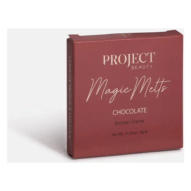 Magic Melts Bronzer - Chocolate (8g) Project Beauty Magic Melts cream bronzer Chocolate 8g compact box