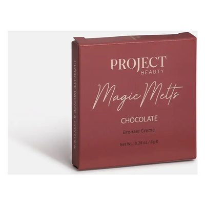 Project Beauty Magic Melts cream bronzer Chocolate 8g compact box