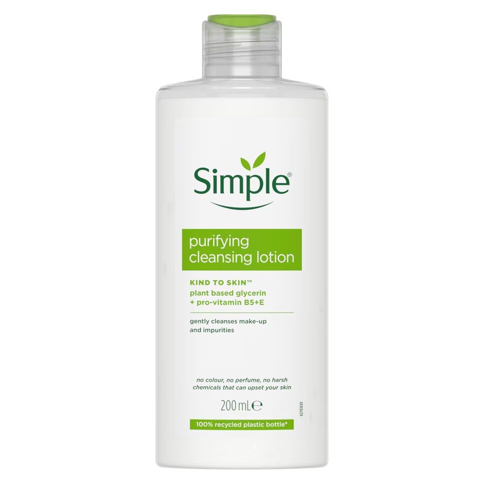 Simple Kind to Skin Purifying Cleansing Lotion 200ml Simple Kind to Skin Purifying Cleansing Lotion 200ml