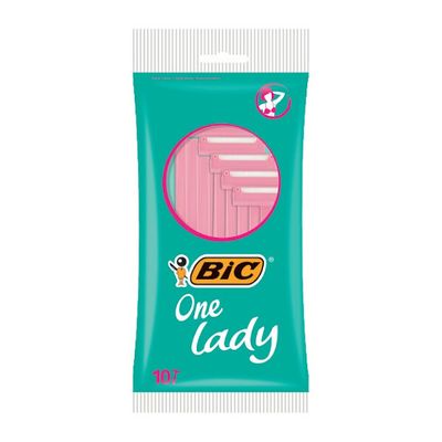 Bic One Lady Classic Disposable Razors Pink 10's