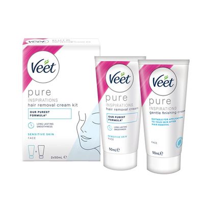 Veet Pure Inspirations Silky Fresh Hair Removal Face Cream 2 x 50ml