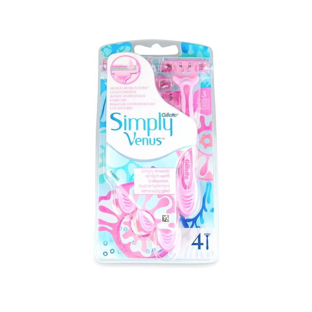 Gillette Simply Venus 3 Disposable Razors 4s