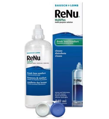 Bausch + Lomb ReNu MultiPlus contact lens cleaning solution 240ml