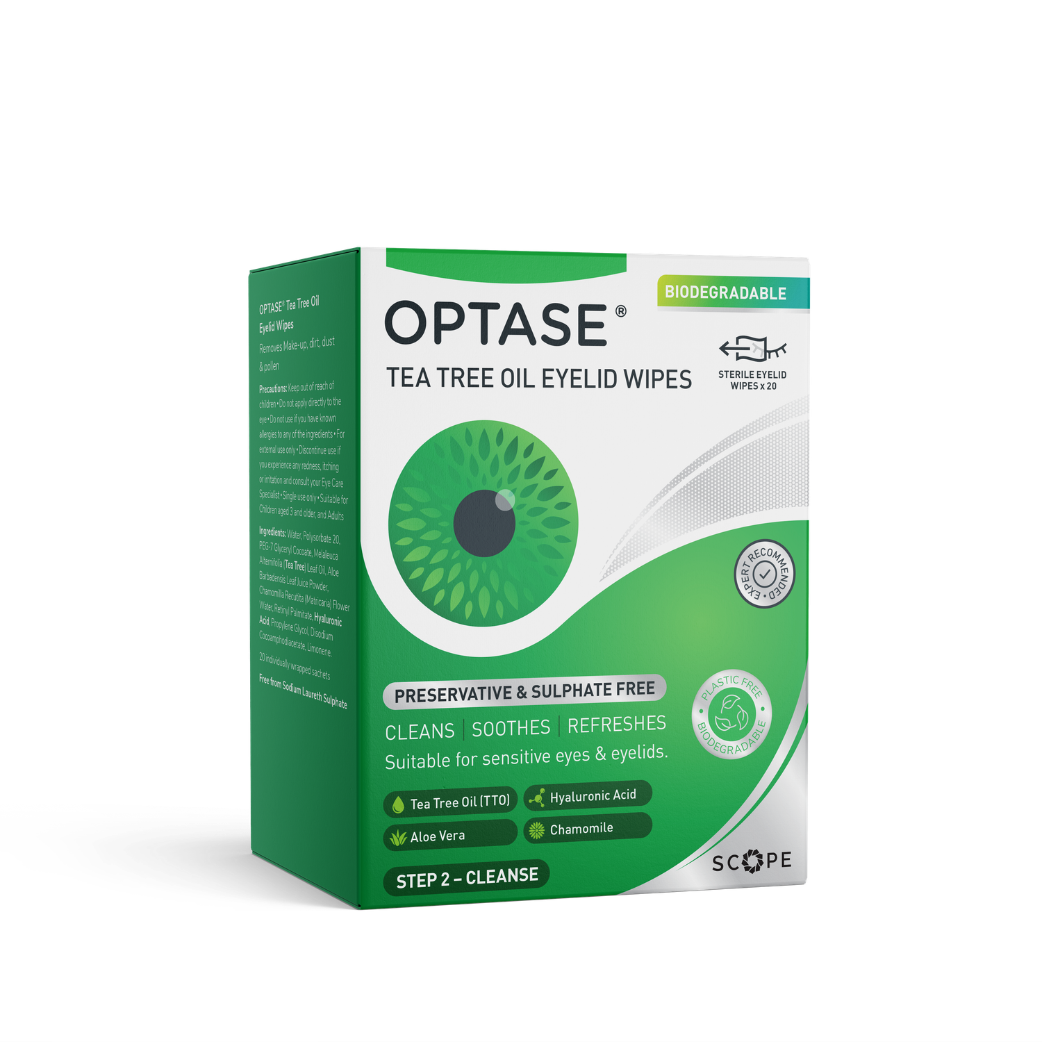 Optase Tea Tree Oil Eyelid Wipes