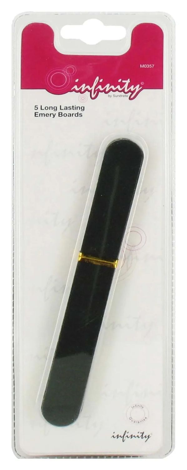 Infinity 5 Black Emery Boards