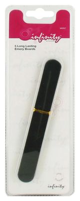 Infinity 5 Black Emery Boards