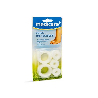 Medicare Circular Toe Cushions Assorted (5 Pack)