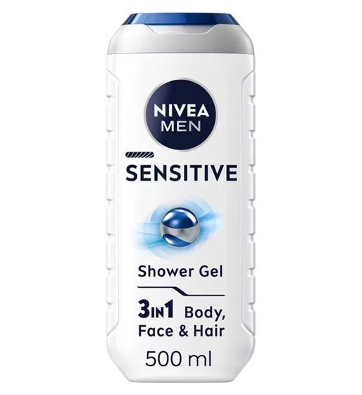 Nivea Men Sensitive 3 in 1 Shower Gel 500ml