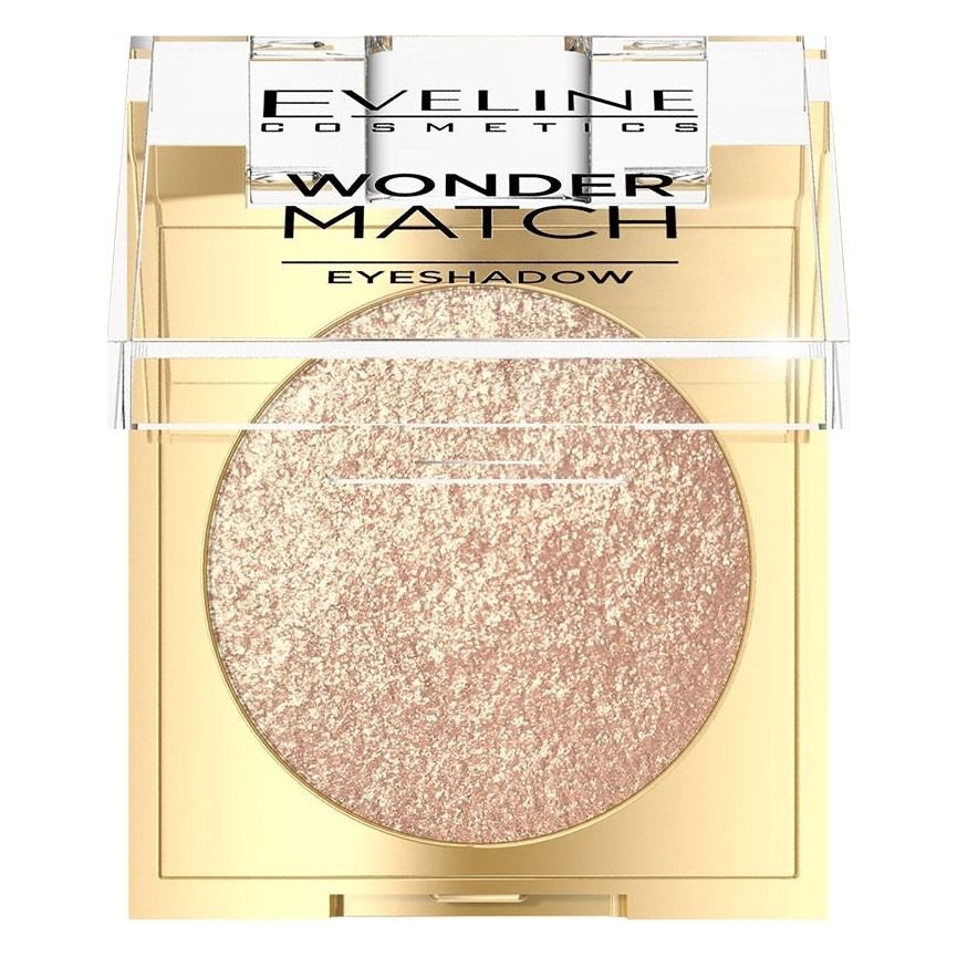 Eveline Wonder Match Eyeshadow 05 Golden Glow Eveline Wonder Match eyeshadow 05 Golden Glow, gold shimmer compact