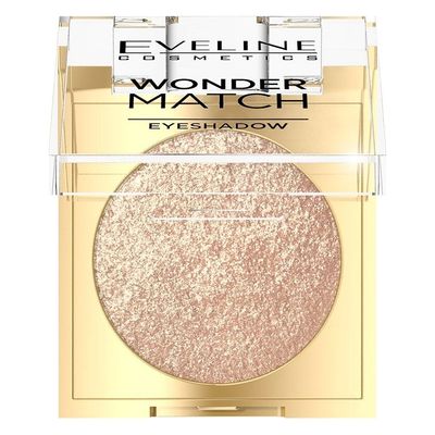 Eveline Wonder Match eyeshadow 05 Golden Glow, gold shimmer compact