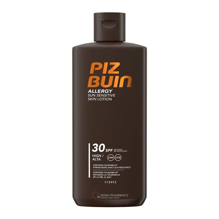 Piz Buin Sun Sensitive Allergy Lotion SPF30 200ml Piz Buin Sun Sensitive Allergy Lotion SPF30 200ml