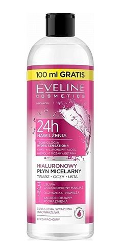 Eveline Hyaluronic Micellar Water 3in1 500ml Eveline Hyaluronic Micellar Water 3in1 500ml