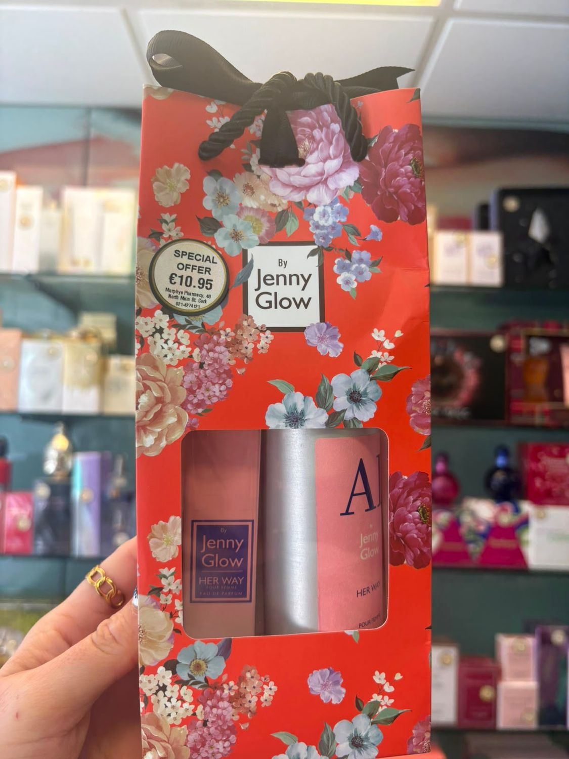 Jenny Glow: Her Way 2pc Floral Gift Bag - Inspired by Giorgio Armani My Way Jenny Glow: Her Way 2pc Floral Gift Bag - Inspired by Giorgio Armani My Way
