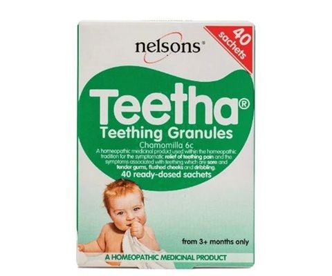 Nelsons Teetha Teething Granules: 40 Sachets - Baby Teething Relief Nelsons Teetha Teething Granules: 40 Sachets - Baby Teething Relief