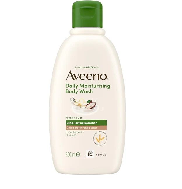 Aveeno Daily Moisturising: Body Wash Cocoa Butter Vanilla Scent 300ml Aveeno Daily Moisturising: Body Wash Cocoa Butter Vanilla Scent 300ml