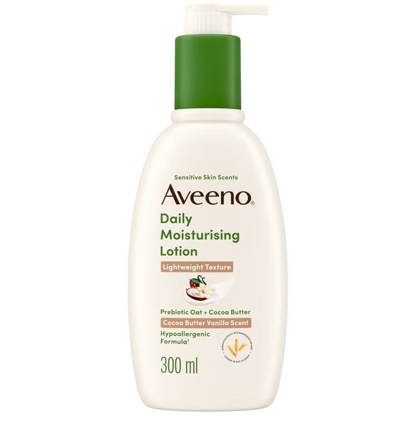 Aveeno Daily Moisturising: Cocoa Butter Vanilla Scent Body Lotion 300ml Aveeno Daily Moisturising: Cocoa Butter Vanilla Scent Body Lotion 300ml