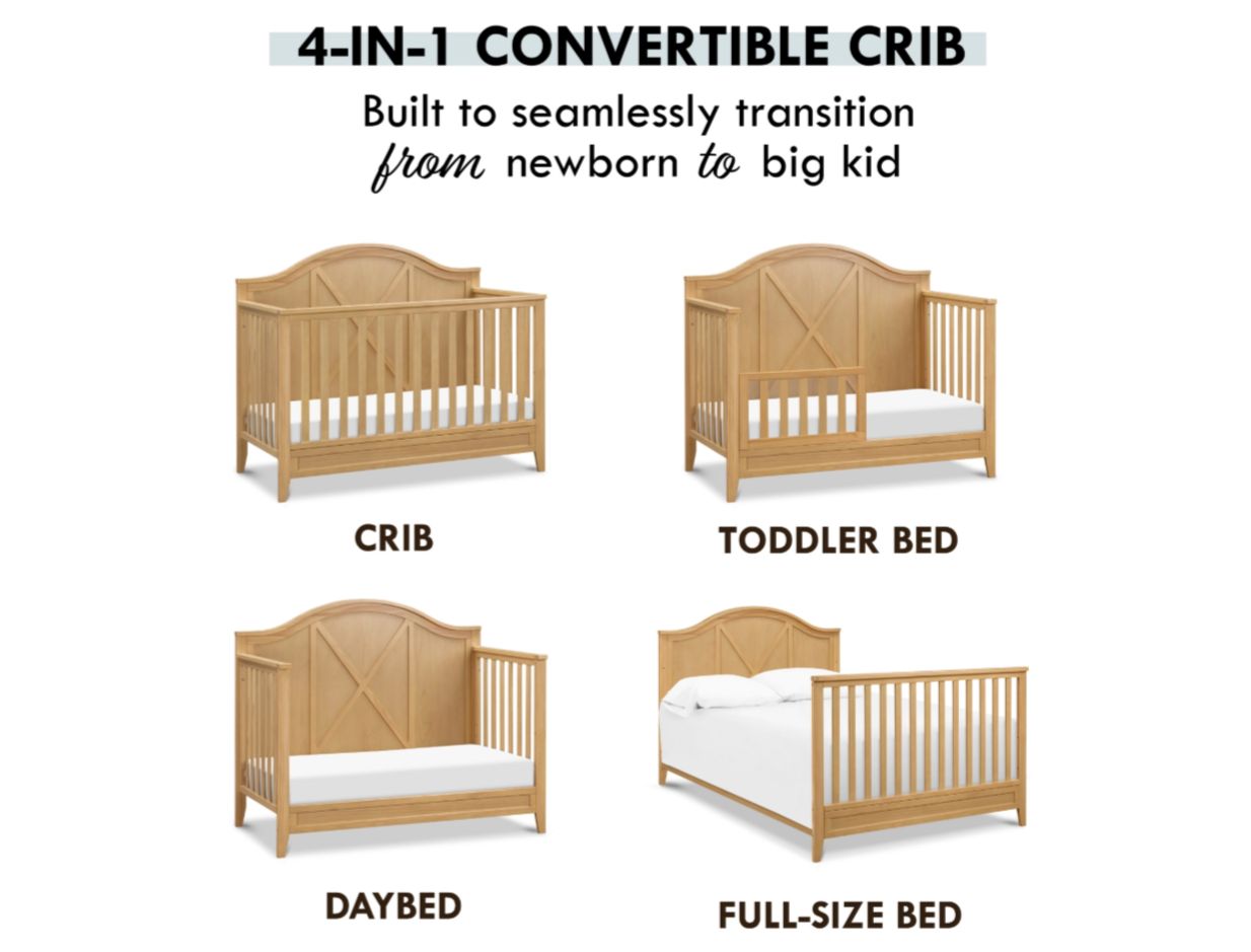 Sawyer Farm Style  4-in-1 Convertible Crib