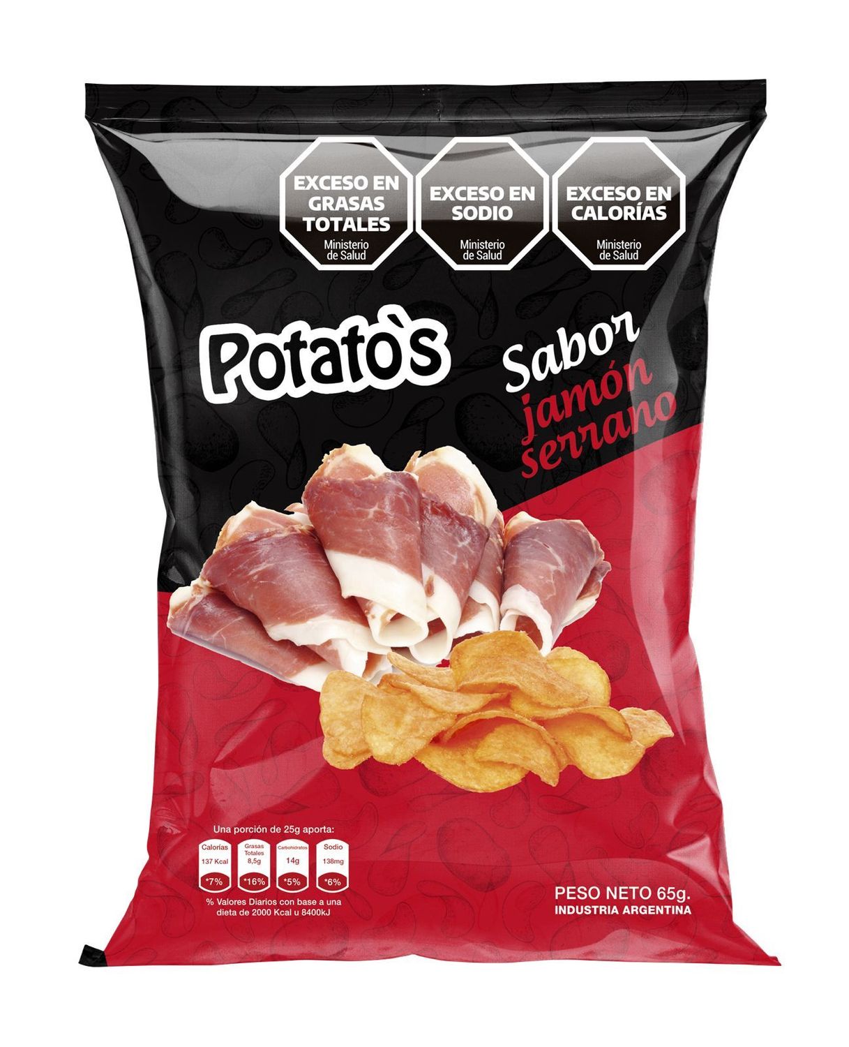 Papas Potatos sabor Jamón Serrano