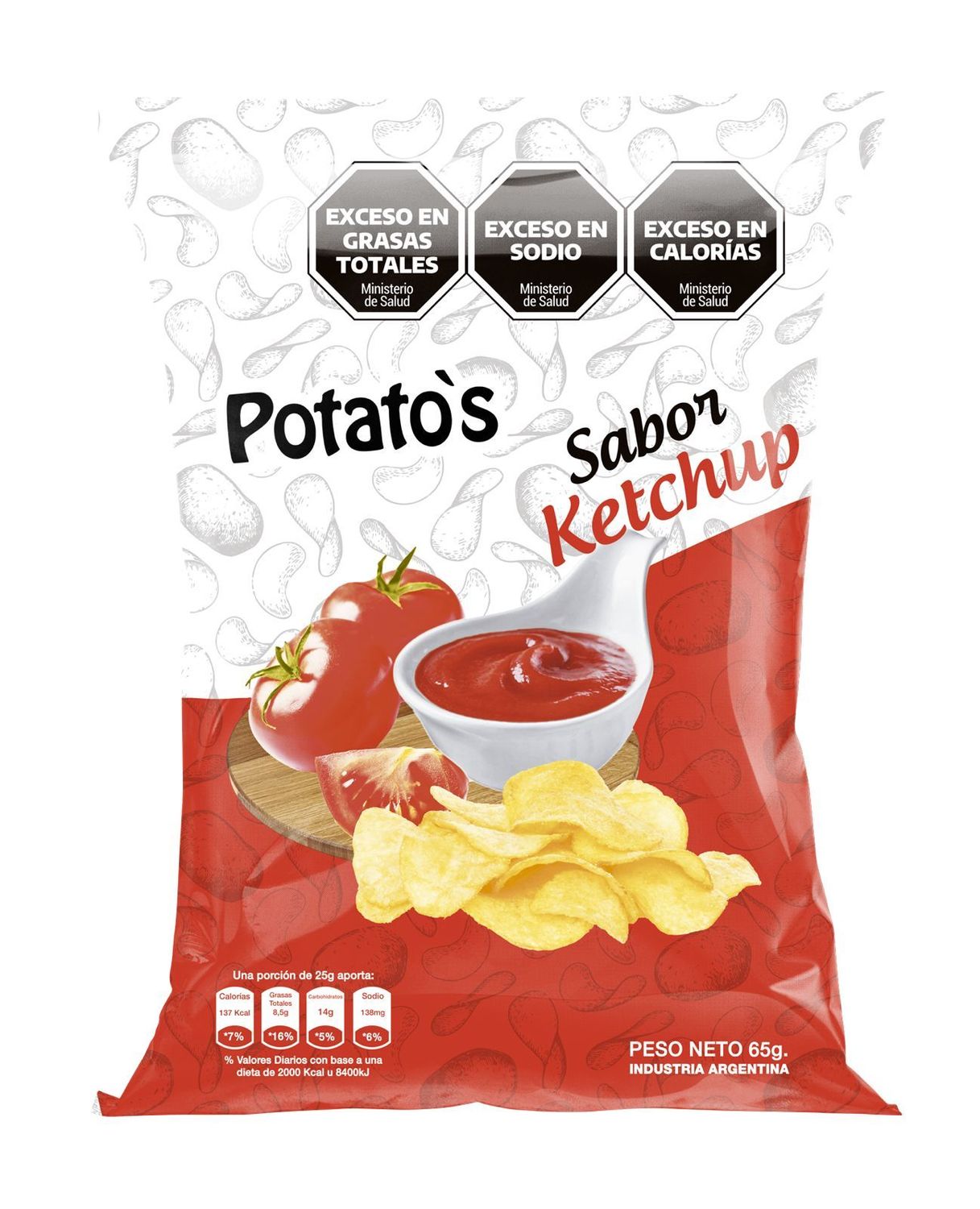 Papas Potatos sabor Ketchup