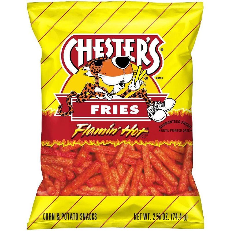 Chester&#39;s Fries - Flamin Hot Cheese Flavored  2.62oz (74g) (USA)