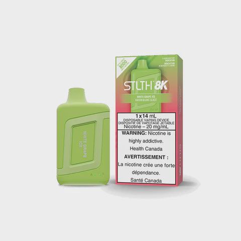 STLTH 8K Disposable Vape - 5ct (White Grape Iced)