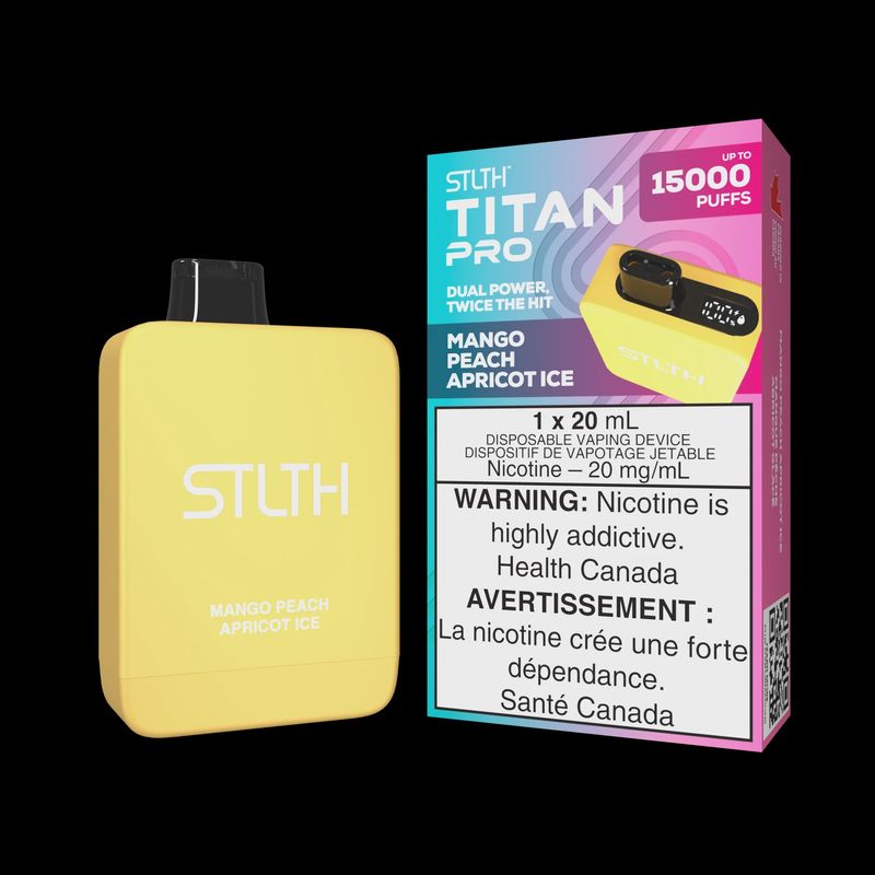 STLTH Titan Pro 15K Disposable Vape (Mango Peach Apricot Ice)