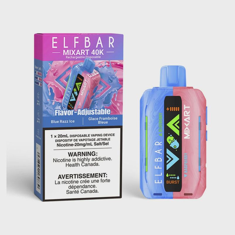 Elf Bar MixArt 40K Disposable Vape - (Blue Razz Ice)