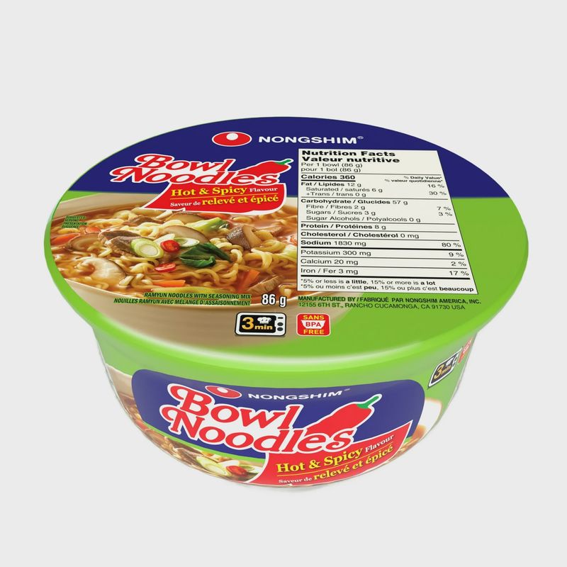 Nongshim Hot &amp; Spicy Bowl