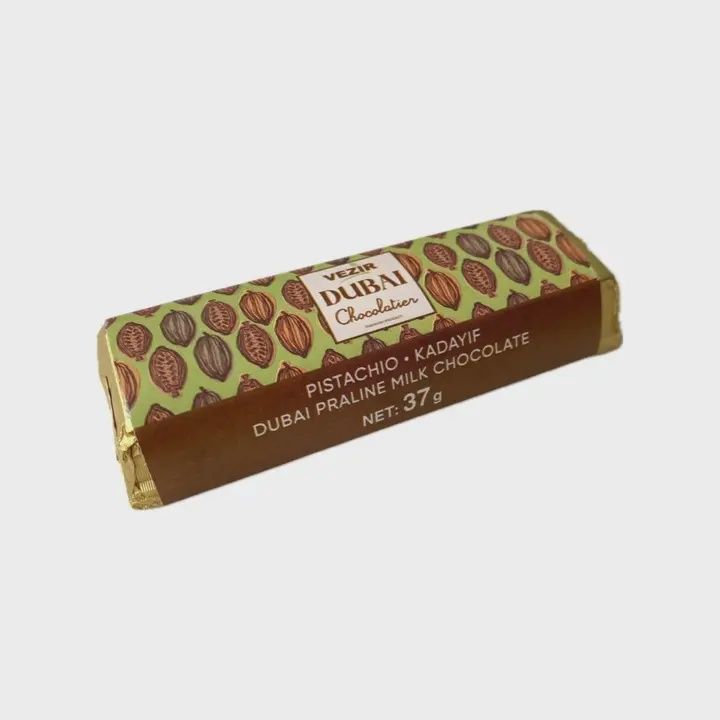 Pistachio Praline Dubai Chocolate Bar–Crispy &amp; Nutty 37g