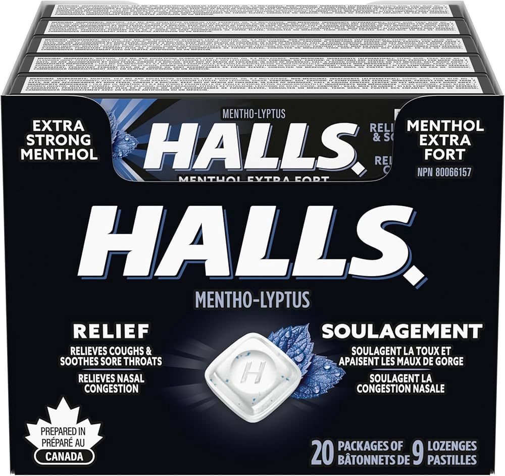 HALLS Mentho-Lyptus Extra Strong Cough Drops