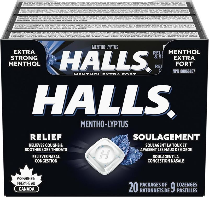 HALLS Mentho-Lyptus Extra Strong Cough Drops